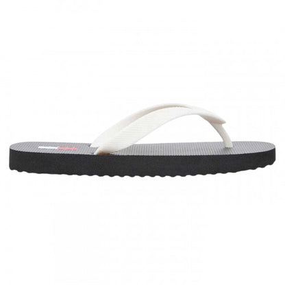 Front - Tommy Jeans Womens/Ladies Logo Flip Flops