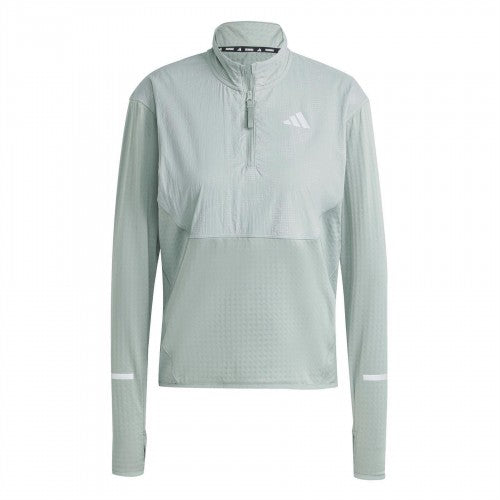 Front - Adidas Womens/Ladies Hi-Vis Half Zip Tracksuit Top