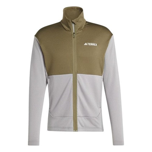 Front - Adidas Mens Terrex Fleece Jacket