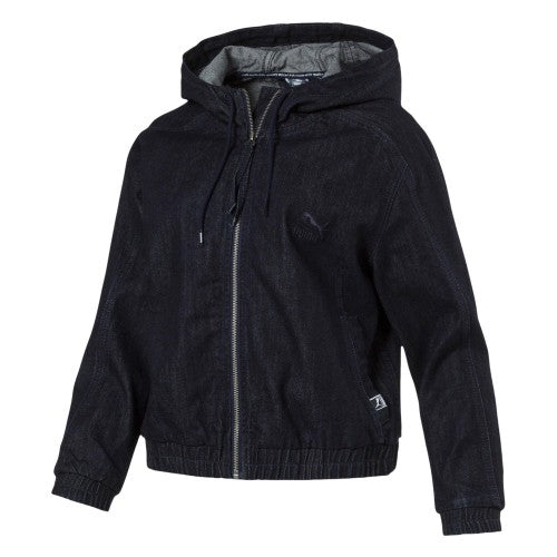 Front - Puma Womens/Ladies T7 Denim Track Jacket