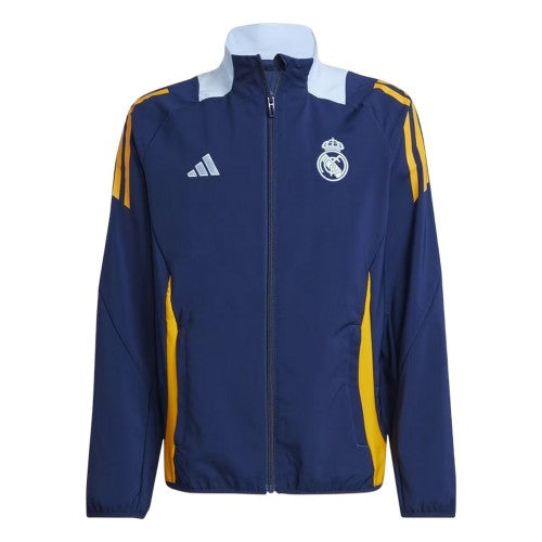 Front - Adidas Childrens/Kids Tiro 24 Real Madrid CF Track Jacket