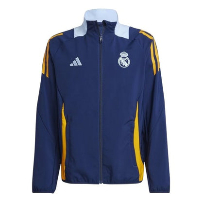 Front - Adidas Childrens/Kids Tiro 24 Real Madrid CF Track Jacket