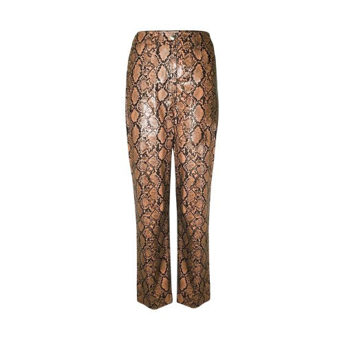 Front - AmyLynn Womens/Ladies Snake Print Trousers