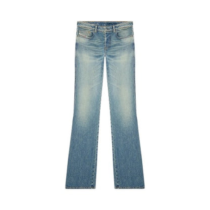 Front - Diesel Mens Denim Low Rise Straight Leg Jeans