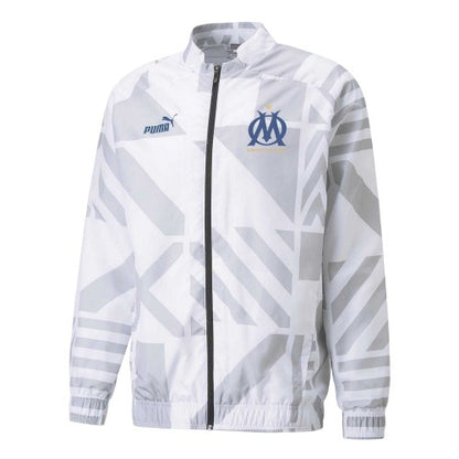 Front - Puma Mens Prematch Olympique De Marseille FC Jacket