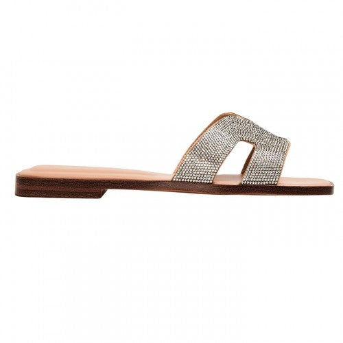 Front - Aldo Womens/Ladies Diamante Flat Sandals