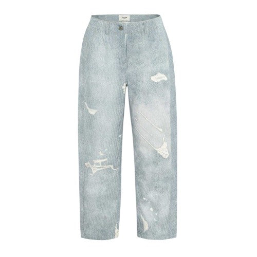 Front - Firetrap Womens/Ladies Cotton Distressed Relaxed Fit Jeans