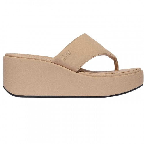 Front - Fit Flop Womens/Ladies Denim Wedge Sandals