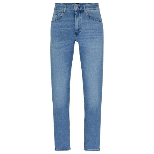 Front - Boss Mens Taber 5 Pockets Straight Leg Jeans