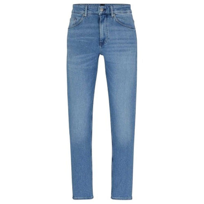 Front - Boss Mens Taber 5 Pockets Straight Leg Jeans