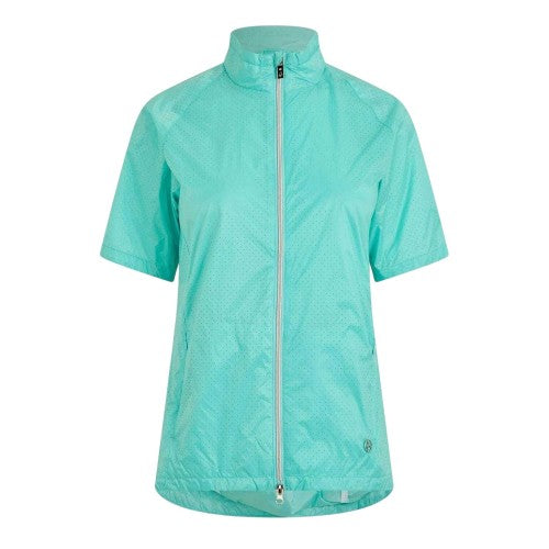 Front - Calvin Klein Womens/Ladies Perforated Regular Golf Windbreaker