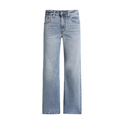Front - Levis Womens/Ladies Easy Days Mid Rise Wide Leg Jeans