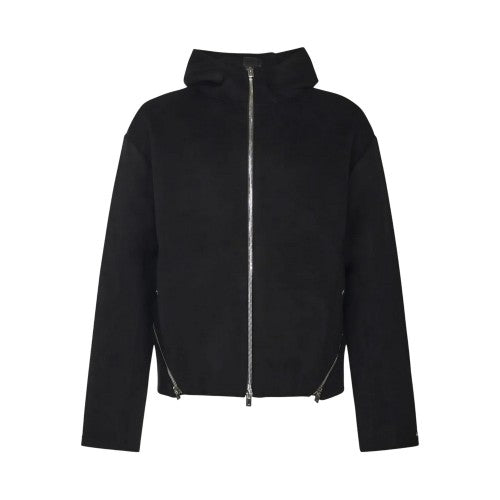 Front - Diesel Mens D-Hennes Hooded Bomber Jacket