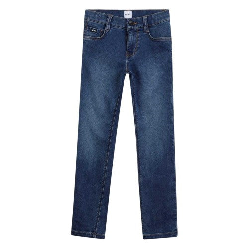 Front - Boss Childrens/Kids 5 Pockets Straight Jeans