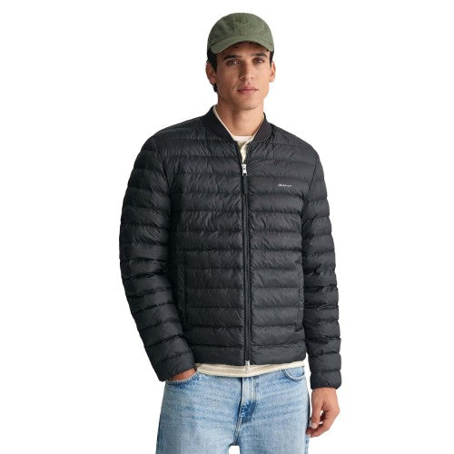 Front - Gant Mens Light Padded Bomber Jacket