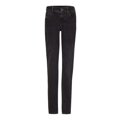 Front - Diesel Womens/Ladies Mid Rise Straight Leg Jeans