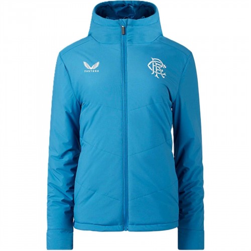 Front - Castore Boys Rangers FC Padded Jacket