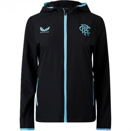 Front - Castore Boys Rangers FC Hooded Jacket