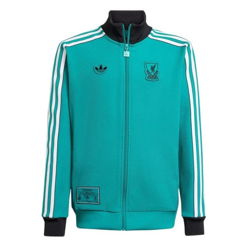 Front - Adidas Childrens/Kids Terrace Icons Liverpool FC Track Jacket