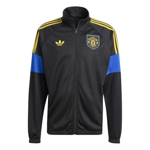 Front - Adidas Mens Lifestyler Manchester United FC Track Jacket