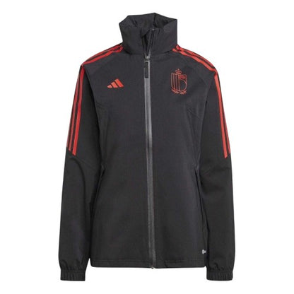 Front - Adidas Womens/Ladies Belgium Stripes Raglan Raincoat