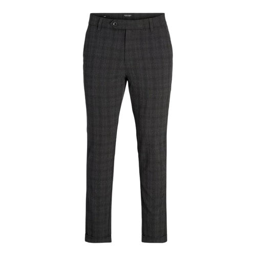 Front - Jack And Jones Mens Marco Plaid Slim Chinos