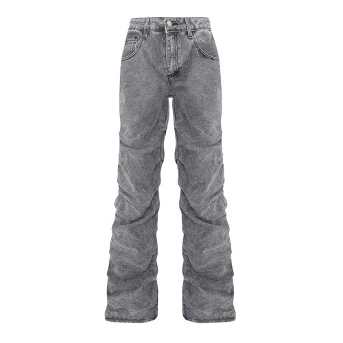 Front - I Saw It First Womens/Ladies Ruched Straight Jeans