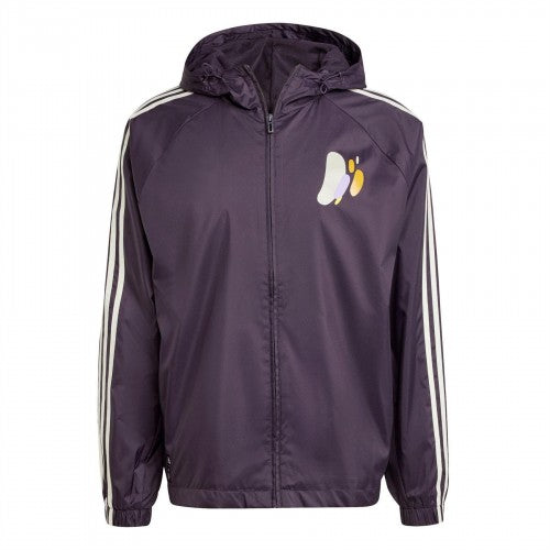 Front - Adidas Mens Real Madrid Seasonal Water Resistant Anorak