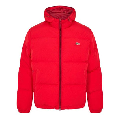 Front - Lacoste Mens Heavyweight Quilted Puffer Jacket