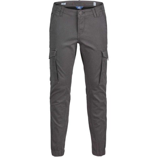 Front - Jack And Jones Boys Paul Flake Slim Cargo Trousers