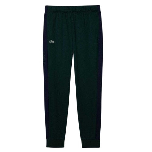 Front - Lacoste Mens Contrast Panel Tapered Joggers