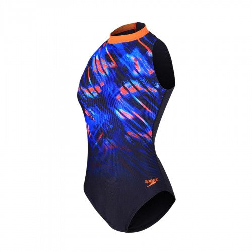 Front - Speedo Womens/Ladies Abstract One Piece Swimsuit