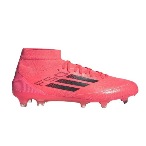 Front - Adidas Womens/Ladies F50 Pro Mid Cut Flat Firm Ground Football Boots
