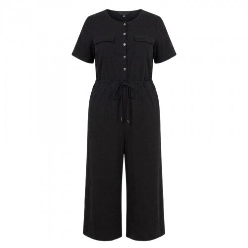 Front - Brave Soul Womens/Ladies Wide Leg Short-Sleeved Jumpsuit