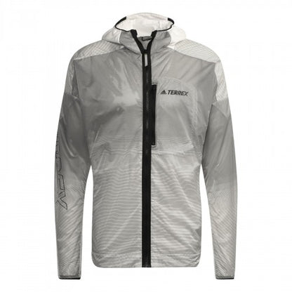 Front - Adidas Mens Terrex Agravic Moisture Wicking Performance Jacket