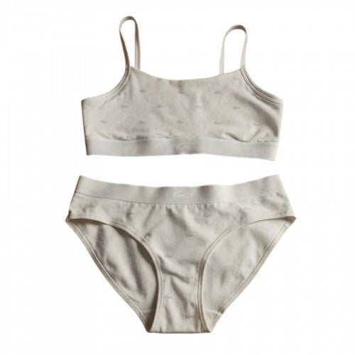 Front - Lacoste Womens/Ladies Logo Cotton Stretch Briefs