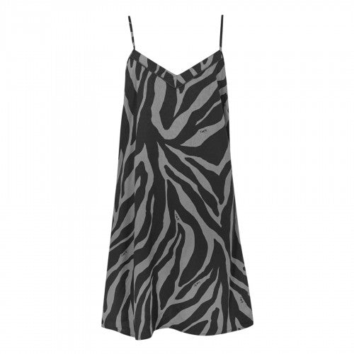 Front - Biba Womens/Ladies Biba Zebra Print Sleeveless Nightwear Slip