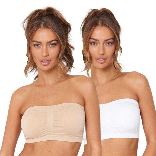 Front - Be You Womens/Ladies Strapless Sports Bra (Pack of 2)