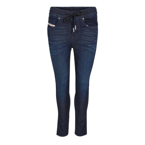 Front - Diesel Womens/Ladies Washed Denim Tailored Jeans