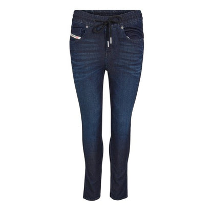 Front - Diesel Womens/Ladies Washed Denim Tailored Jeans