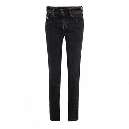 Grey Acid Wash - Front - Diesel Womens-Ladies Slandy Straight Jeans