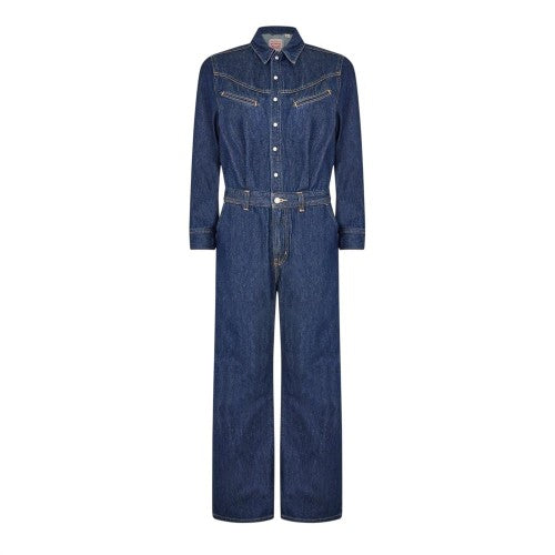 Front - Levis Womens/Ladies Riona Denim Long-Sleeved Jumpsuit