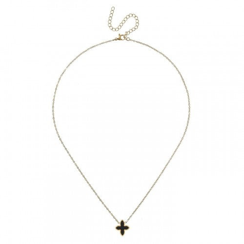 Front - Miso Stainless Steel Flower Necklace