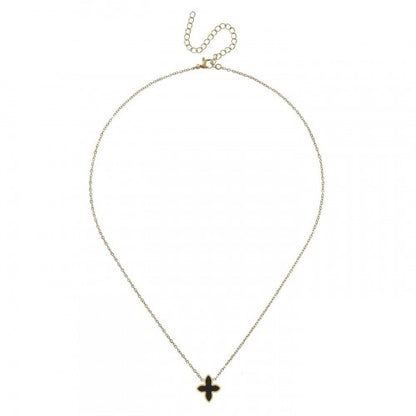 Front - Miso Stainless Steel Flower Necklace