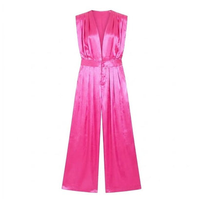Front - Missy Empire Womens/Ladies Wide Leg Sleeveless Jumpsuit