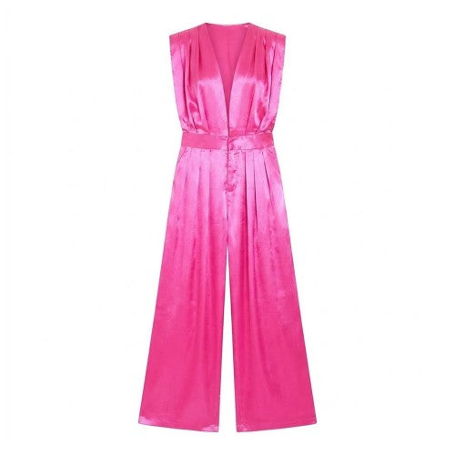 Front - Missy Empire Womens/Ladies Wide Leg Sleeveless Jumpsuit