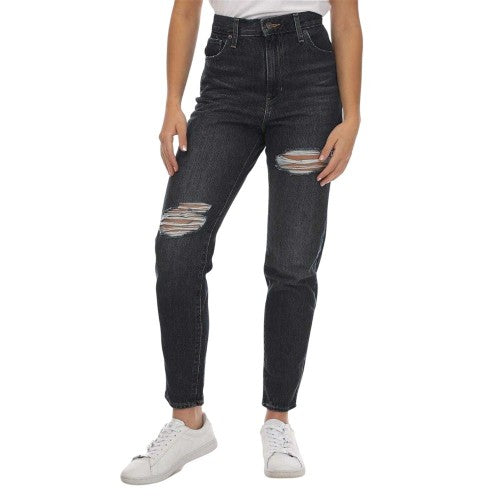Front - Levis Womens/Ladies High Waist Mom Jeans