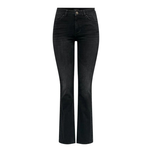Front - Only Womens/Ladies Denim Wide Leg Regular Jeans