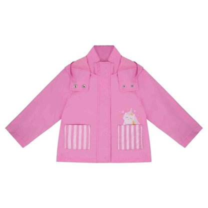Front - Gelert Girls Unicorn Waterproof Jacket