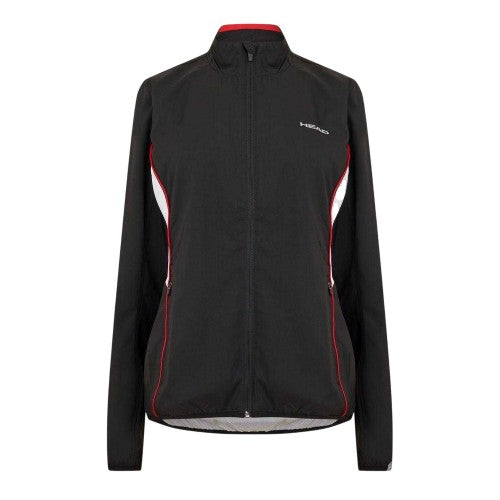 Dark Blue - Front - Head Womens-Ladies Club Logo Full Zip Track Jacket